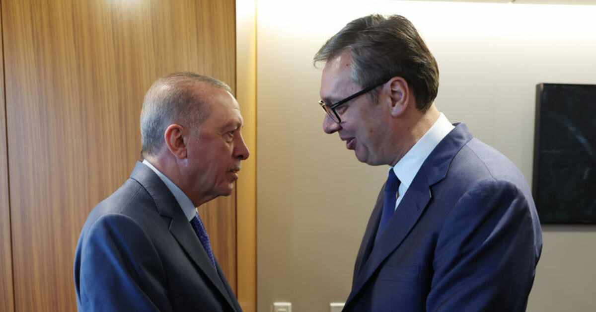 Cumhurbaşkanı Erdoğan, Sırbistan Cumhurbaşkanı Vucic ile görüştü