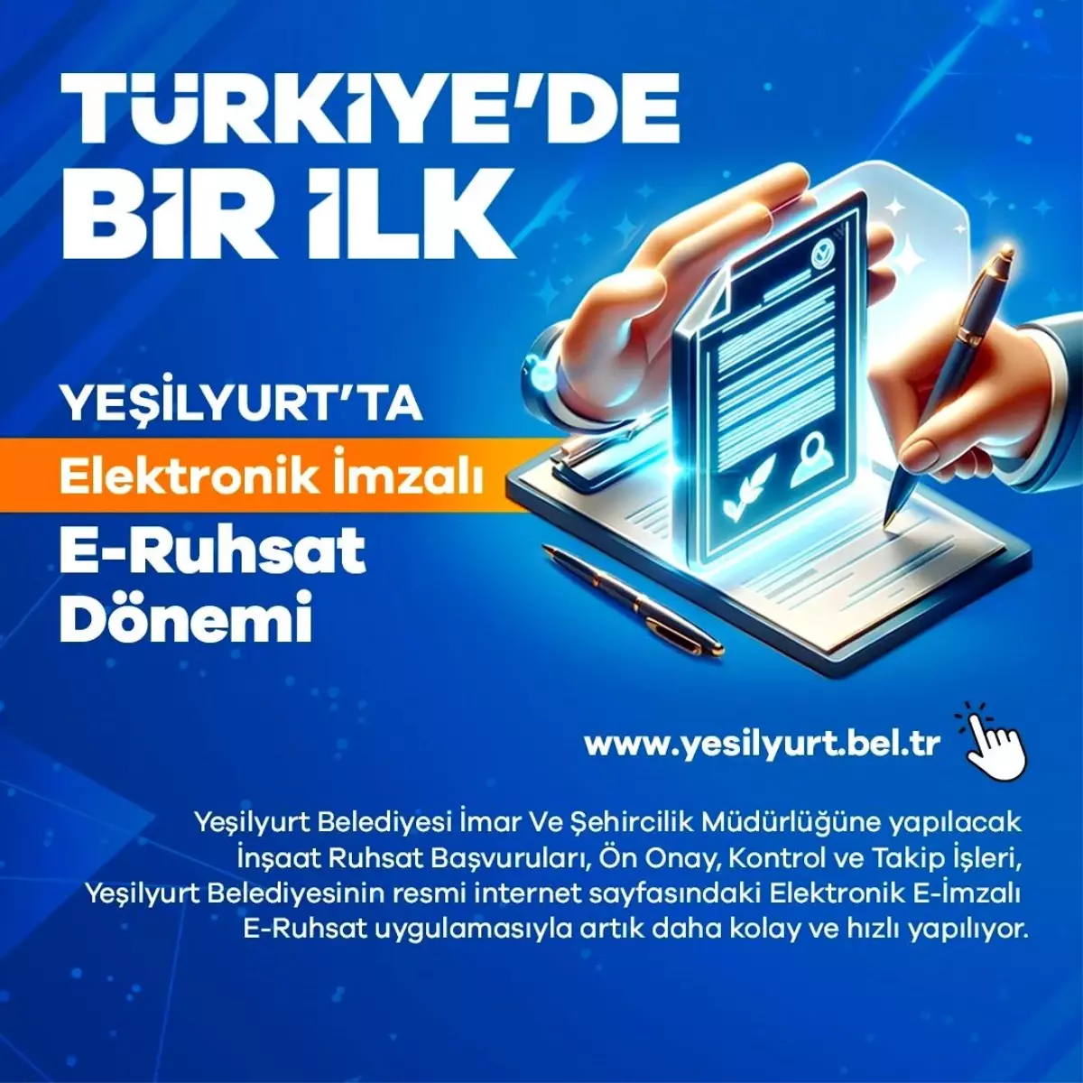 Yeşilyurt Belediyesi, E-Ruhsat ile Dijital Belediyecilikte Önceliği Elinde Tutuyor