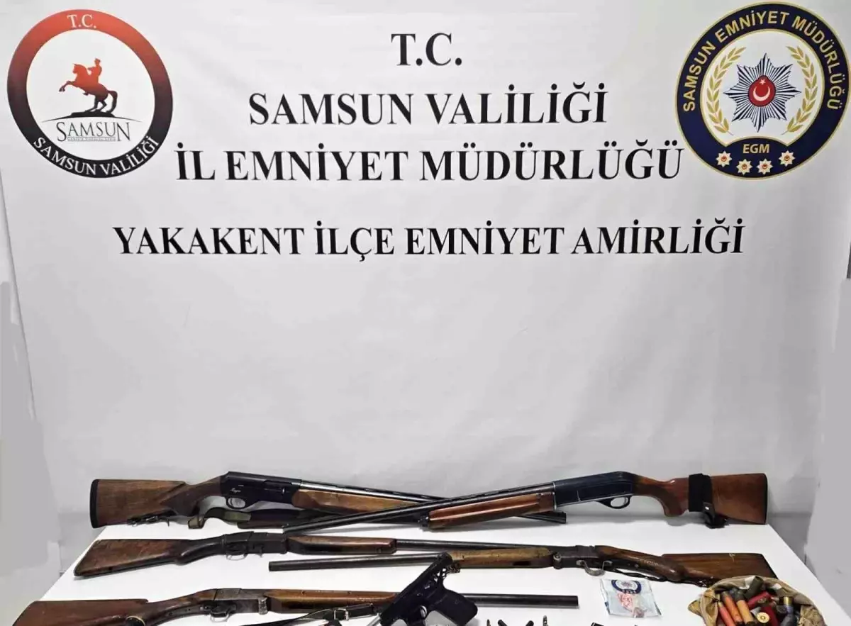 Samsun’da Ruhsatsız Silah Operasyonu