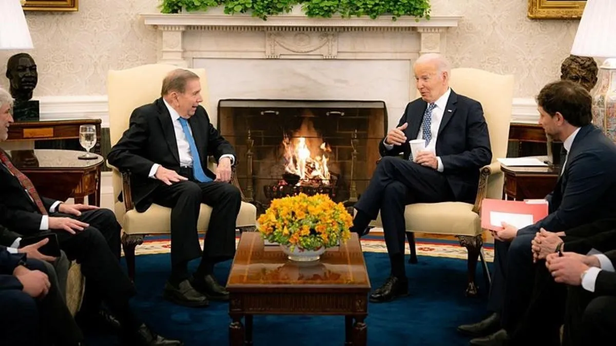 Biden muhalif lideri ‘devlet başkanı’ sıfatıyla ağırladı