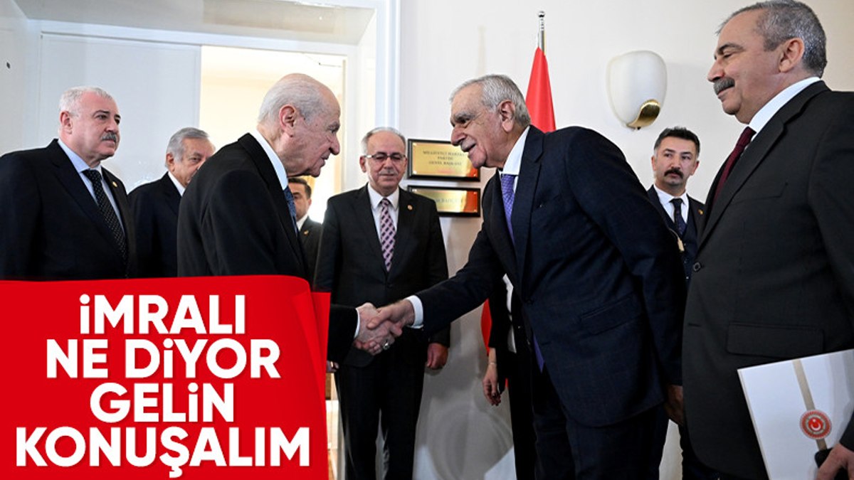 Devlet Bahçeli, İmralı ziyaretinden sonra DEM Parti heyetini kabul etti