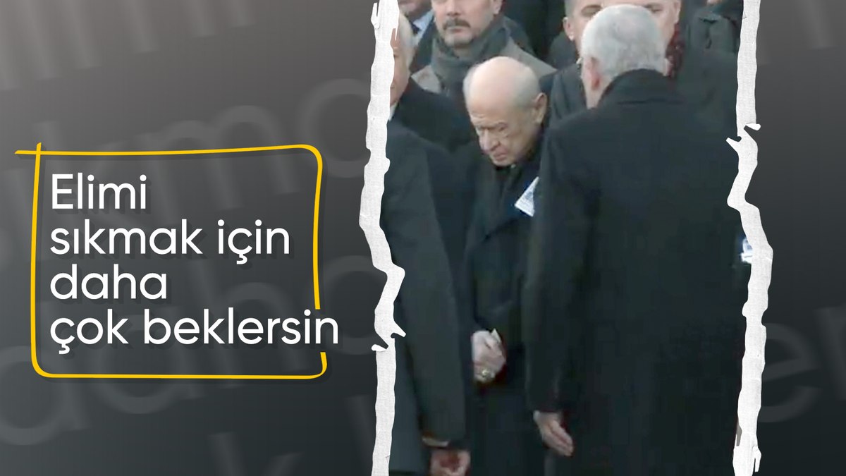Devlet Bahçeli ve Müsavat Dervişoğlu, TBMM’deki cenaze töreninde tokalaşmadı