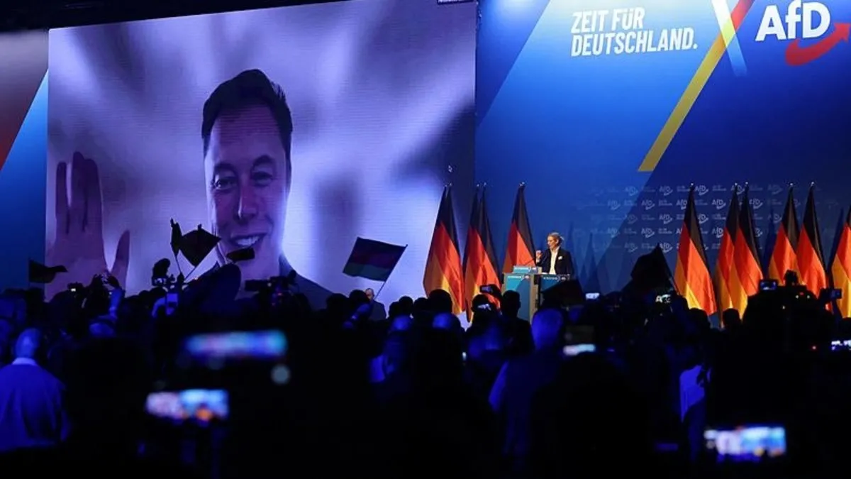 Elon Musk, AfD’nin seçim toplantısına katıldı