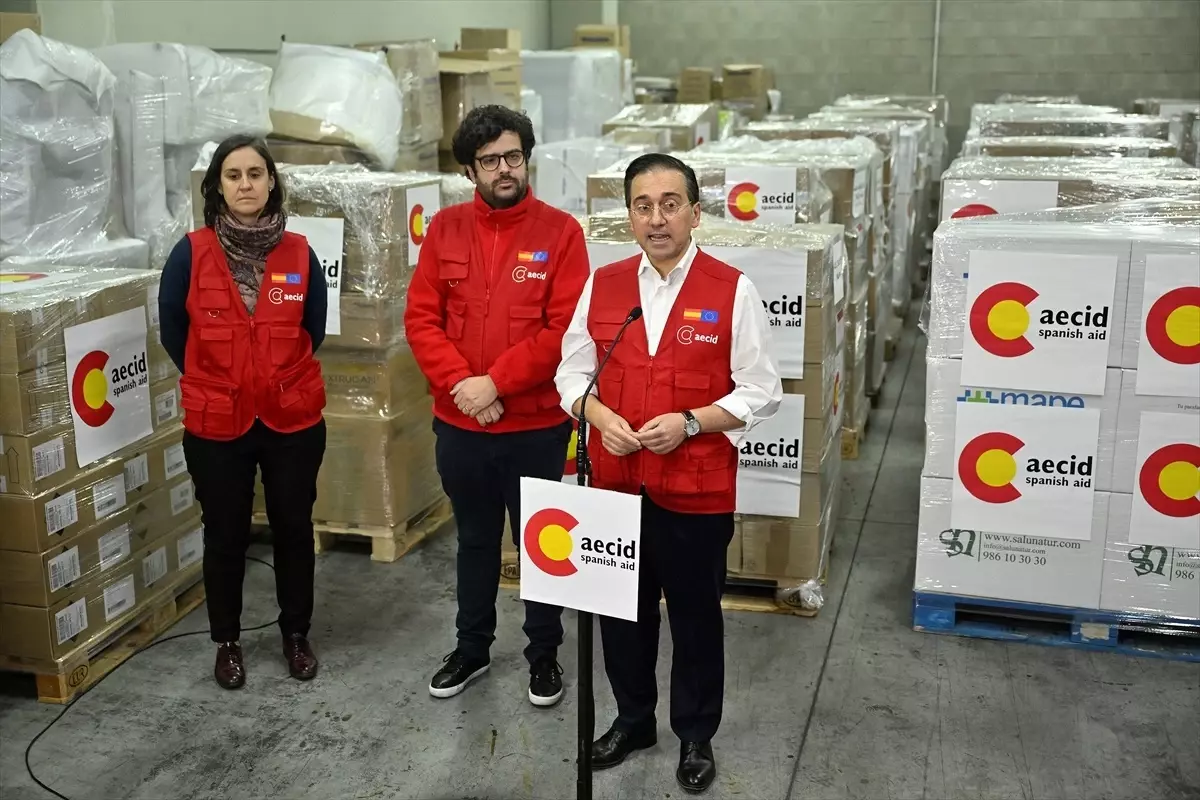 İspanya’dan Gazze’ye 12 Ton İnsani Yardım