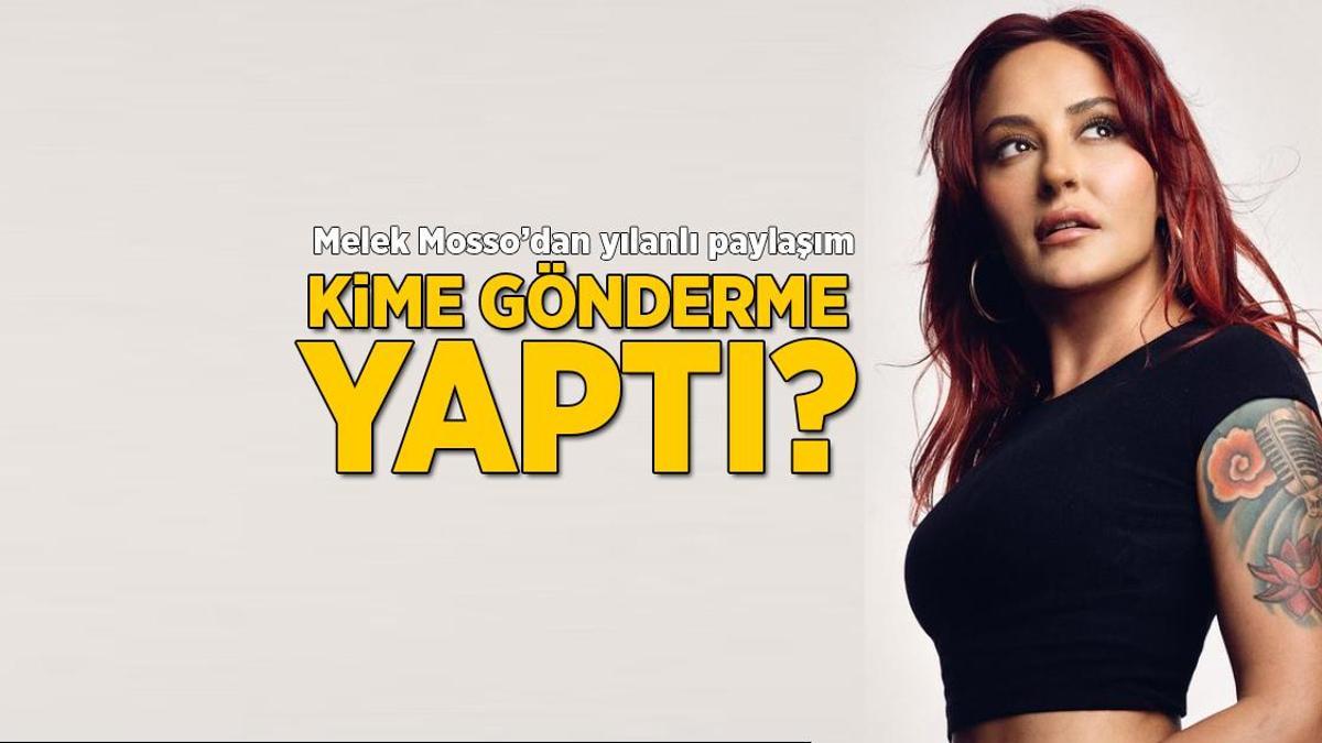 Melek Mosso’dan olay dost göndermesi! Yılanla paylaşım yaptı