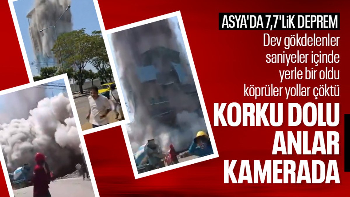 SON DAKİKA! Myanmar’da 7.7 büyüklüğünde deprem