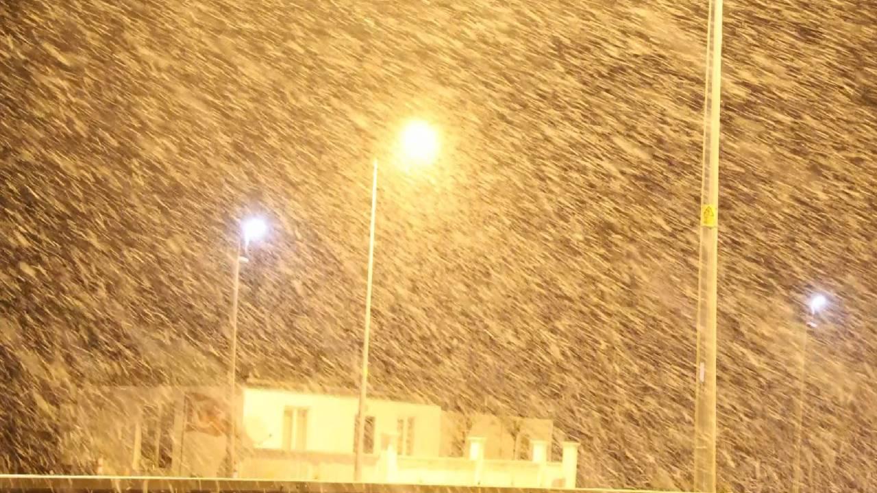 Aksaray’da kar yağışı yeniden başladı